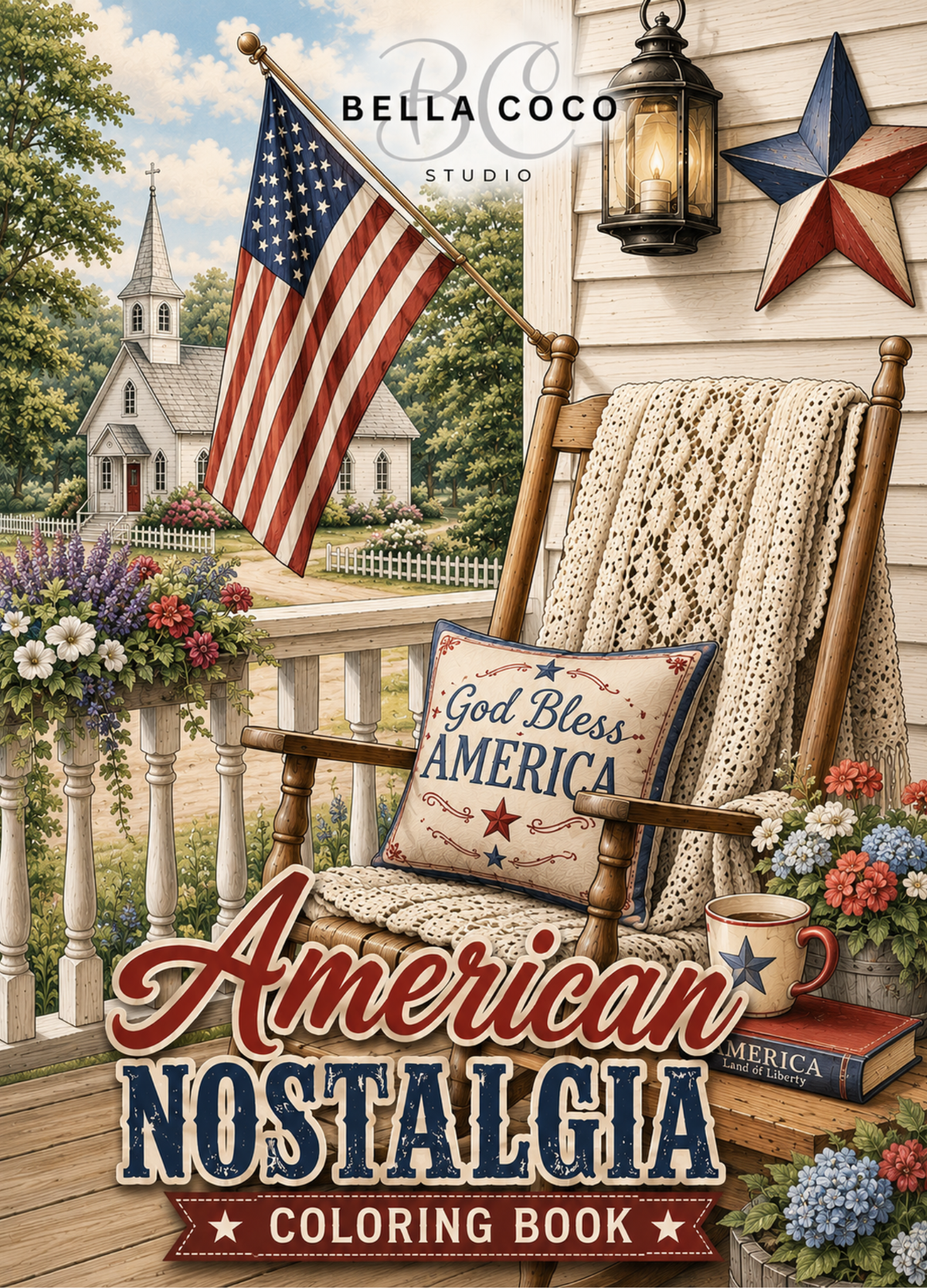 American Nostalgia – Printable Coloring Book