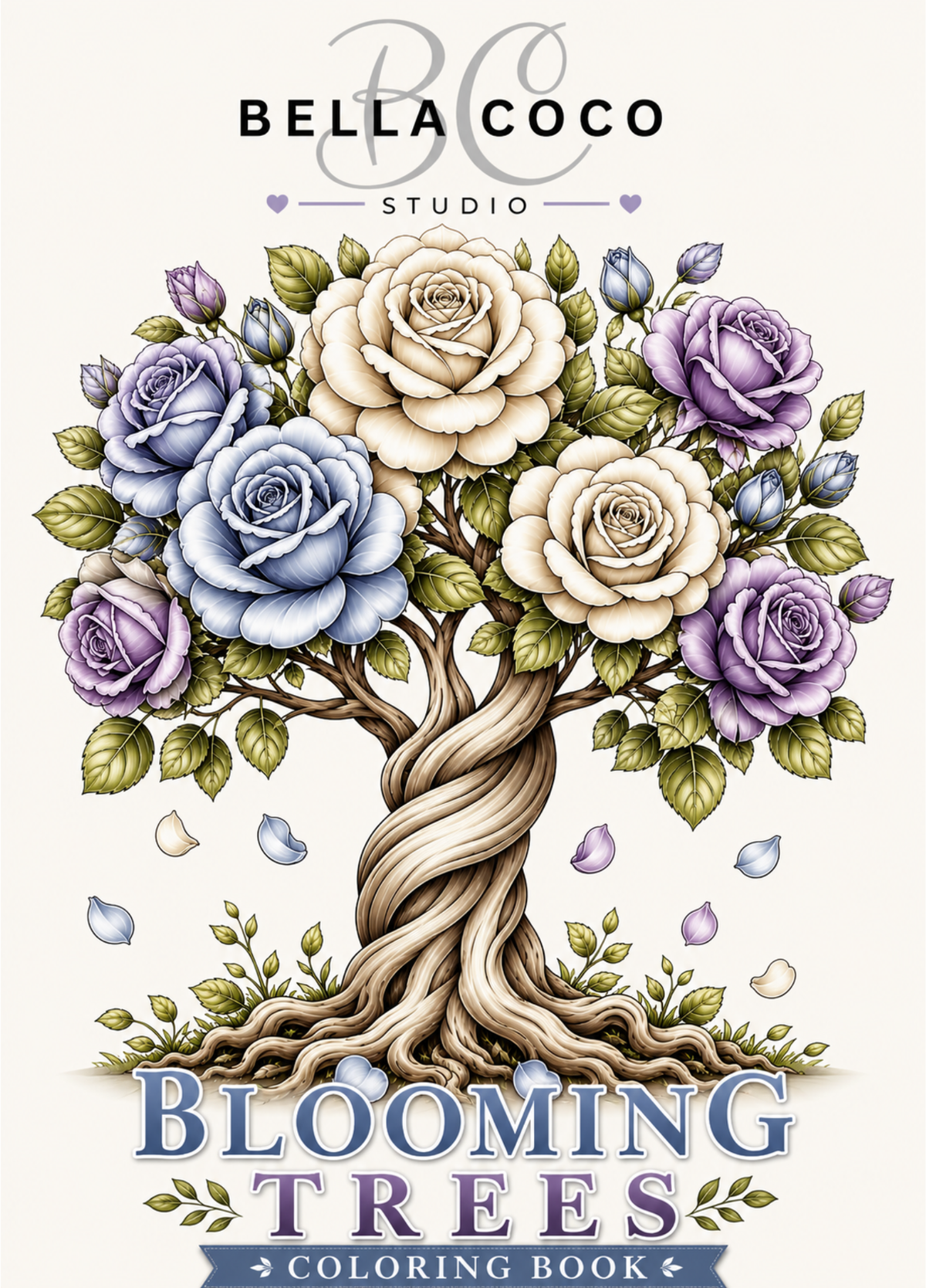 Blooming Trees – Printable Coloring Book