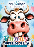 Funny Animals Adult Coloring Book l Digital PDF Download