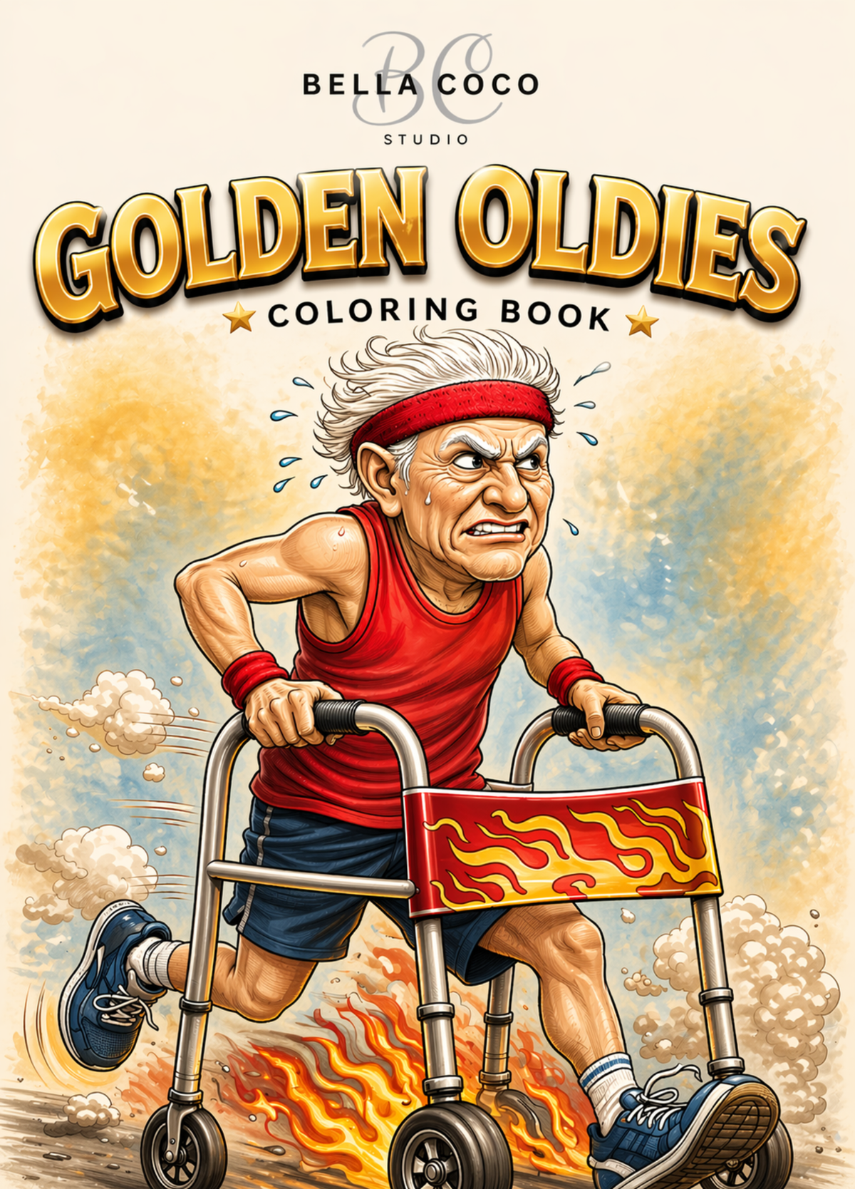 Golden Oldies Printable Adult Coloring Book