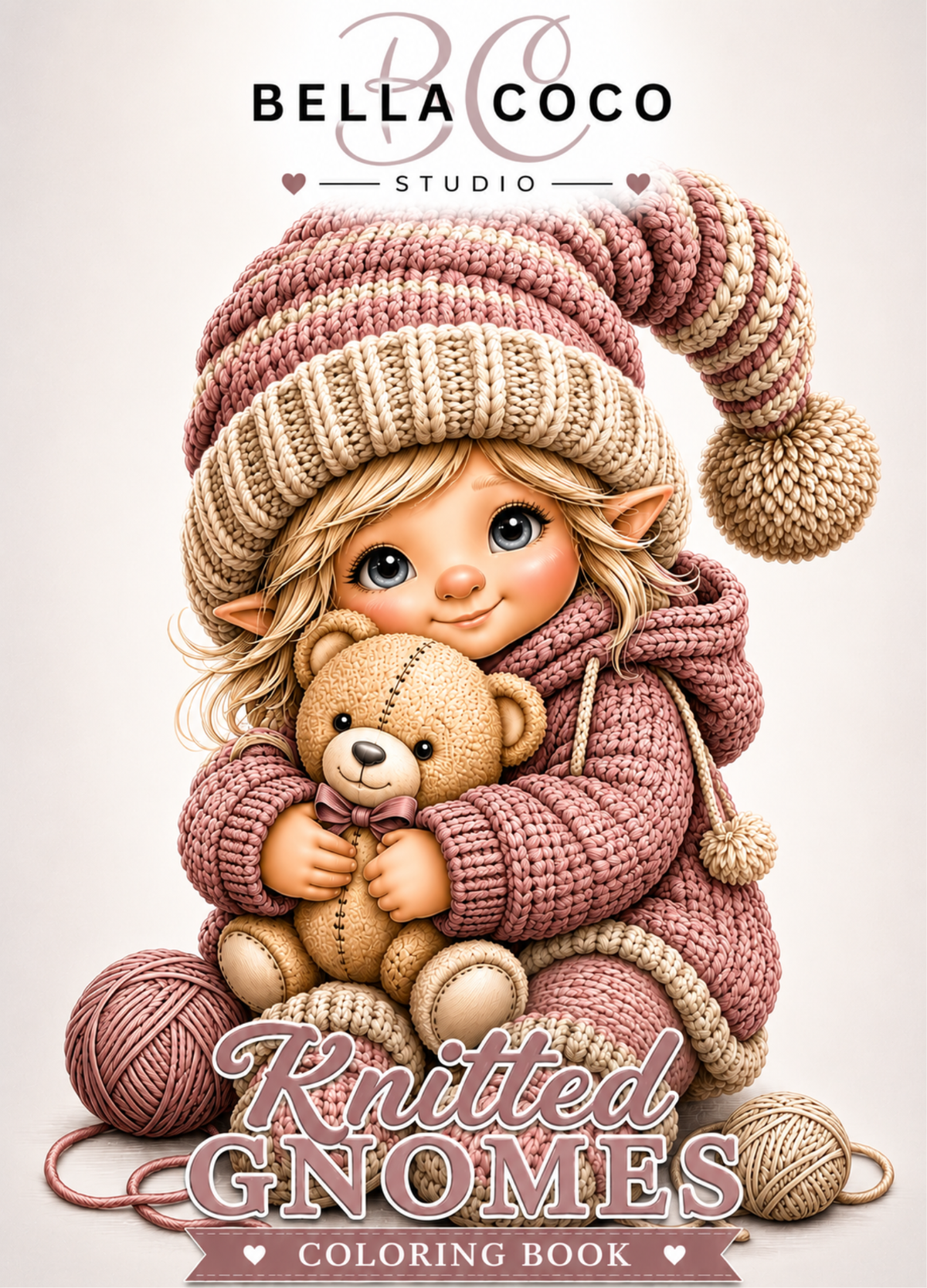 Knitted Gnomes – Printable Coloring Book
