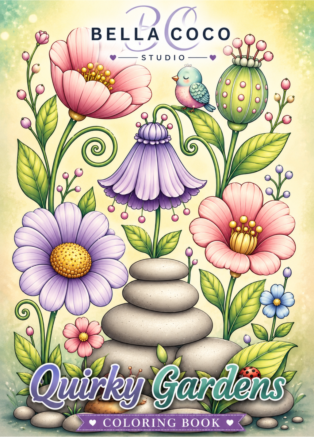 Quirky Gardens Coloring Book | Printable PDF