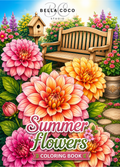 Summer Flowers Coloring Book | Printable PDF
