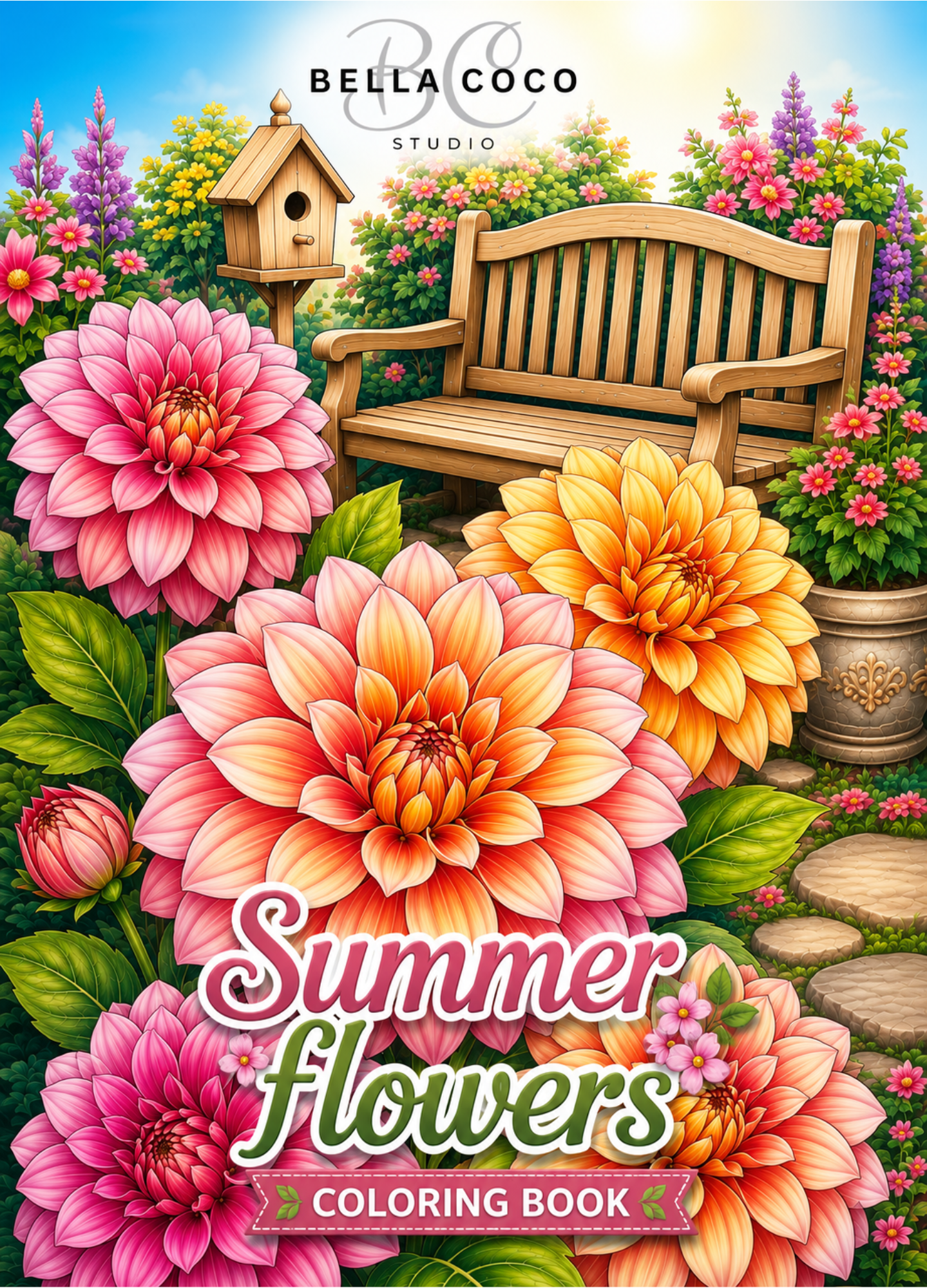 Summer Flowers Coloring Book | Printable PDF
