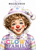 Clown Family – Printable Coloring Book