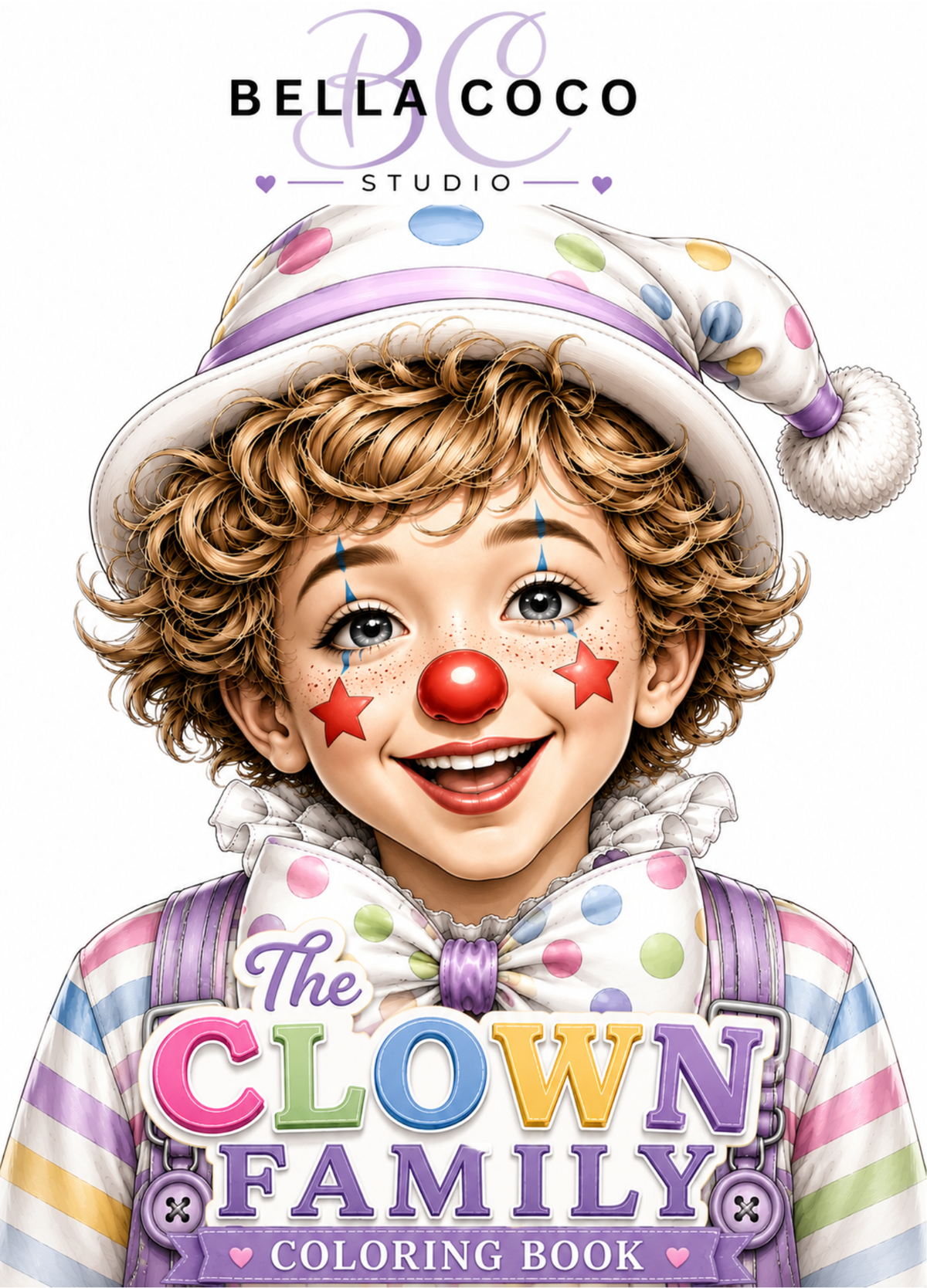 Clown Family – Printable Coloring Book
