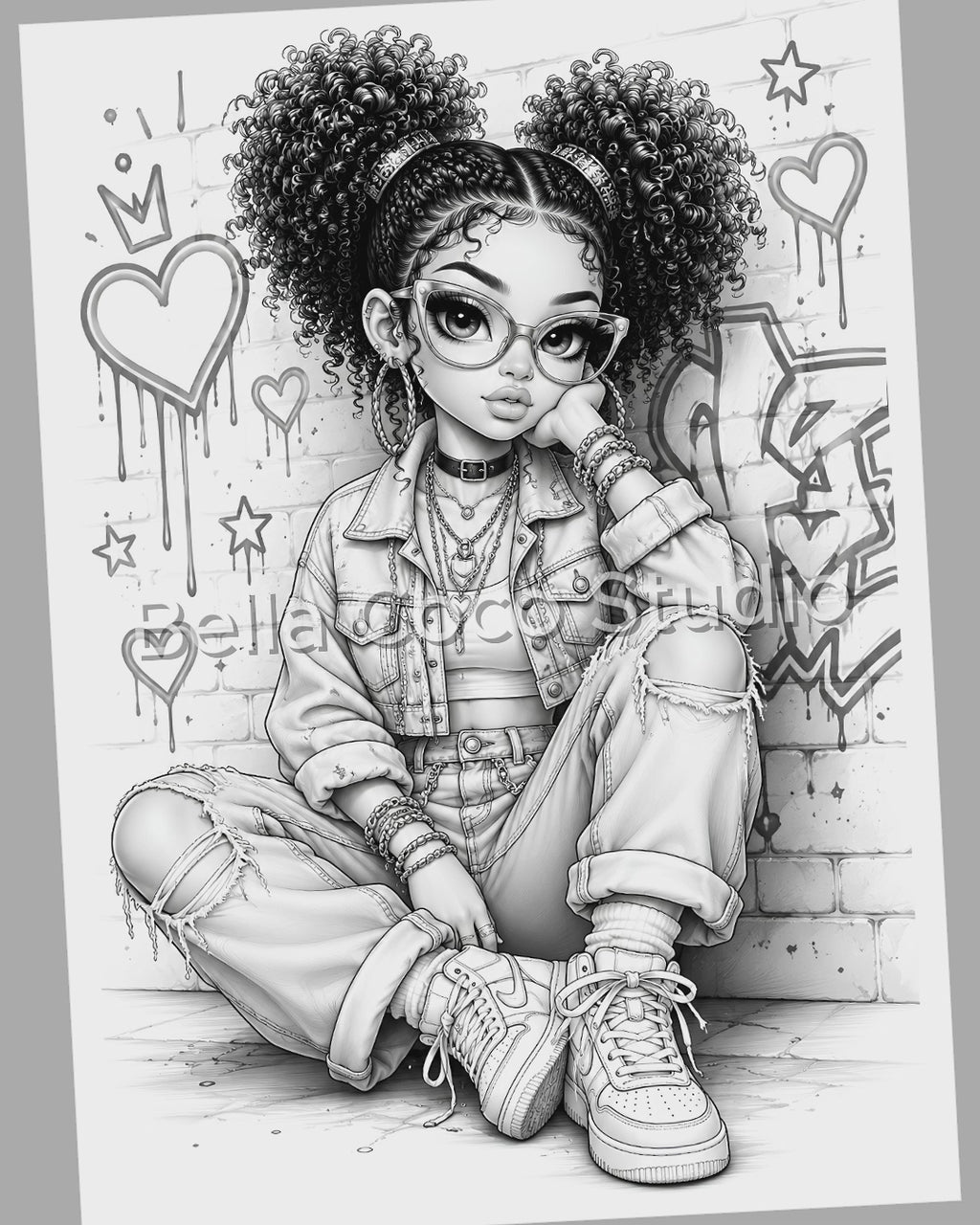 Young Beauties Coloring Book | Printable PDF