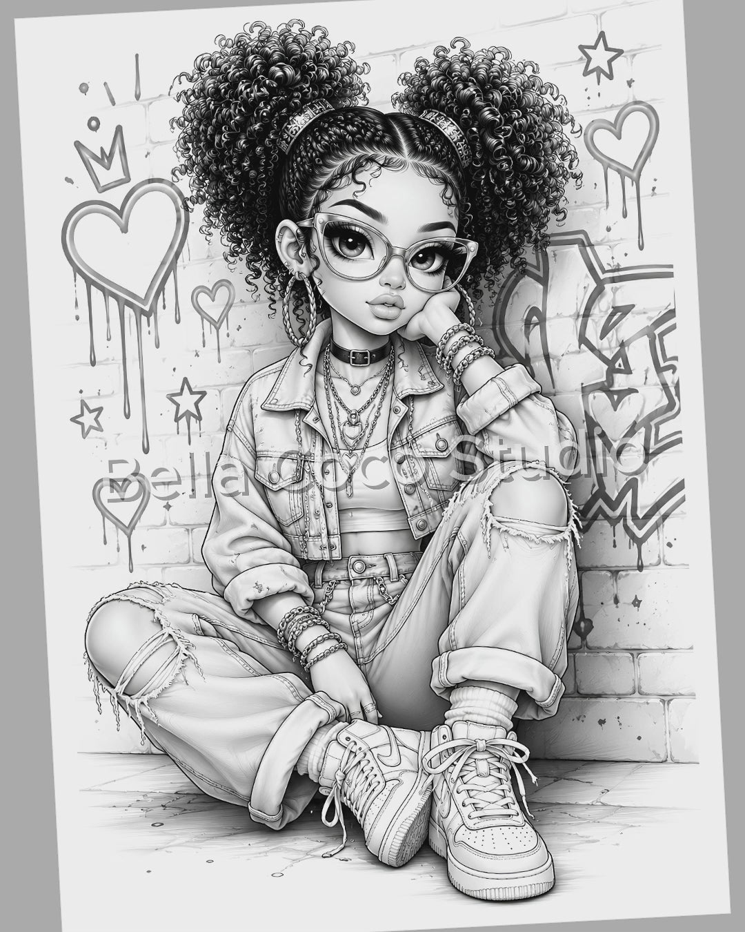 Young Beauties Coloring Book | Printable PDF