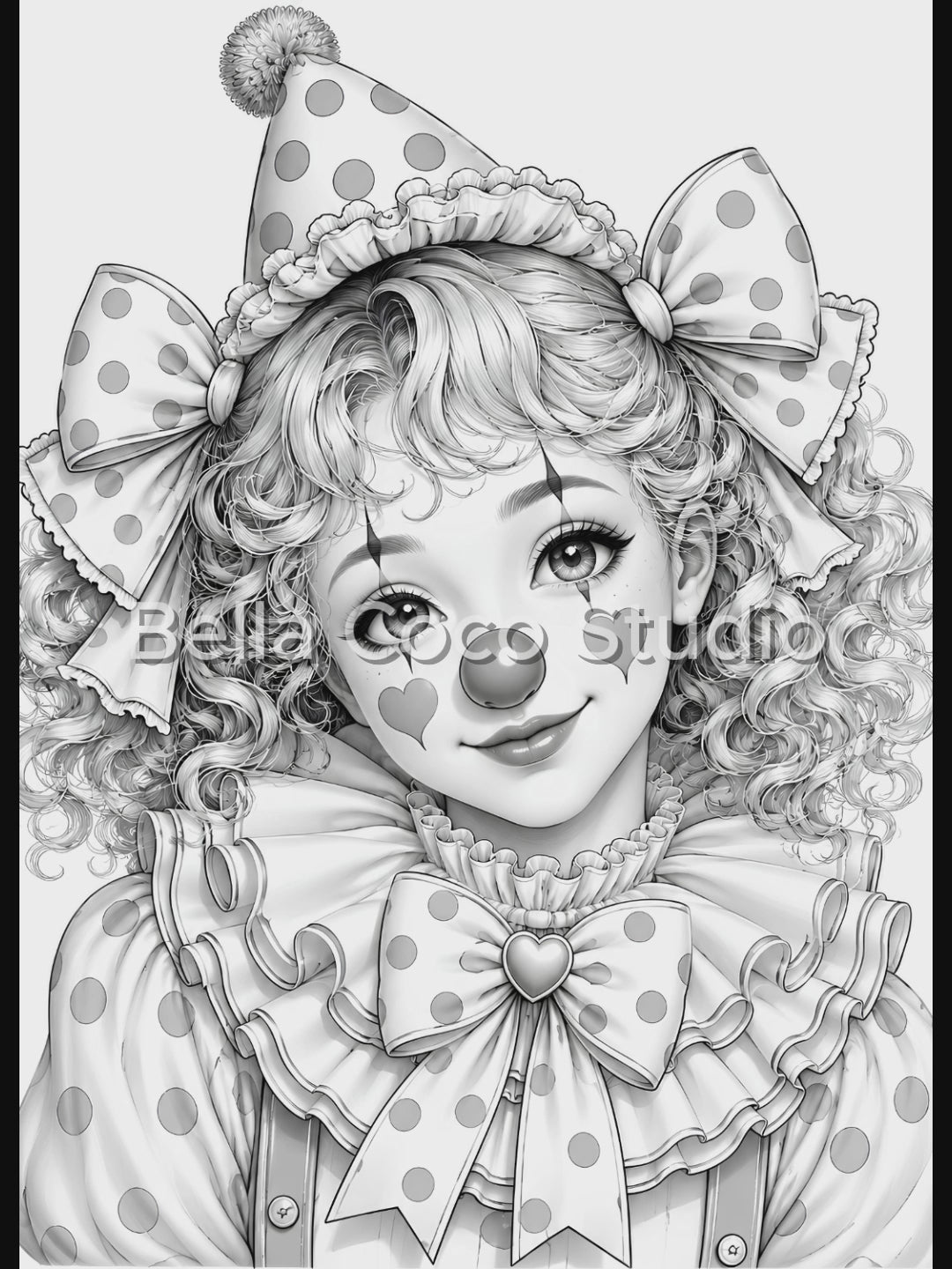 Clown Family – Printable Coloring Book