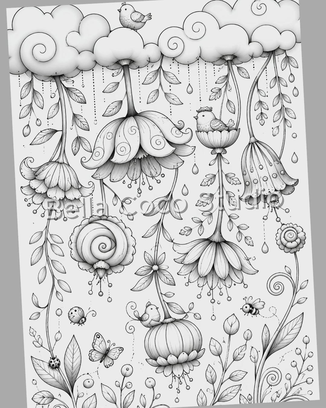Quirky Gardens Coloring Book | Printable PDF