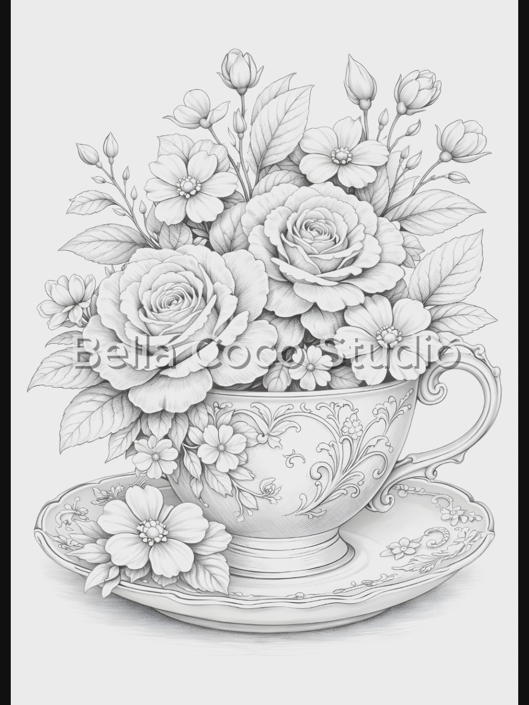 Floral Impressions – Printable Coloring Book