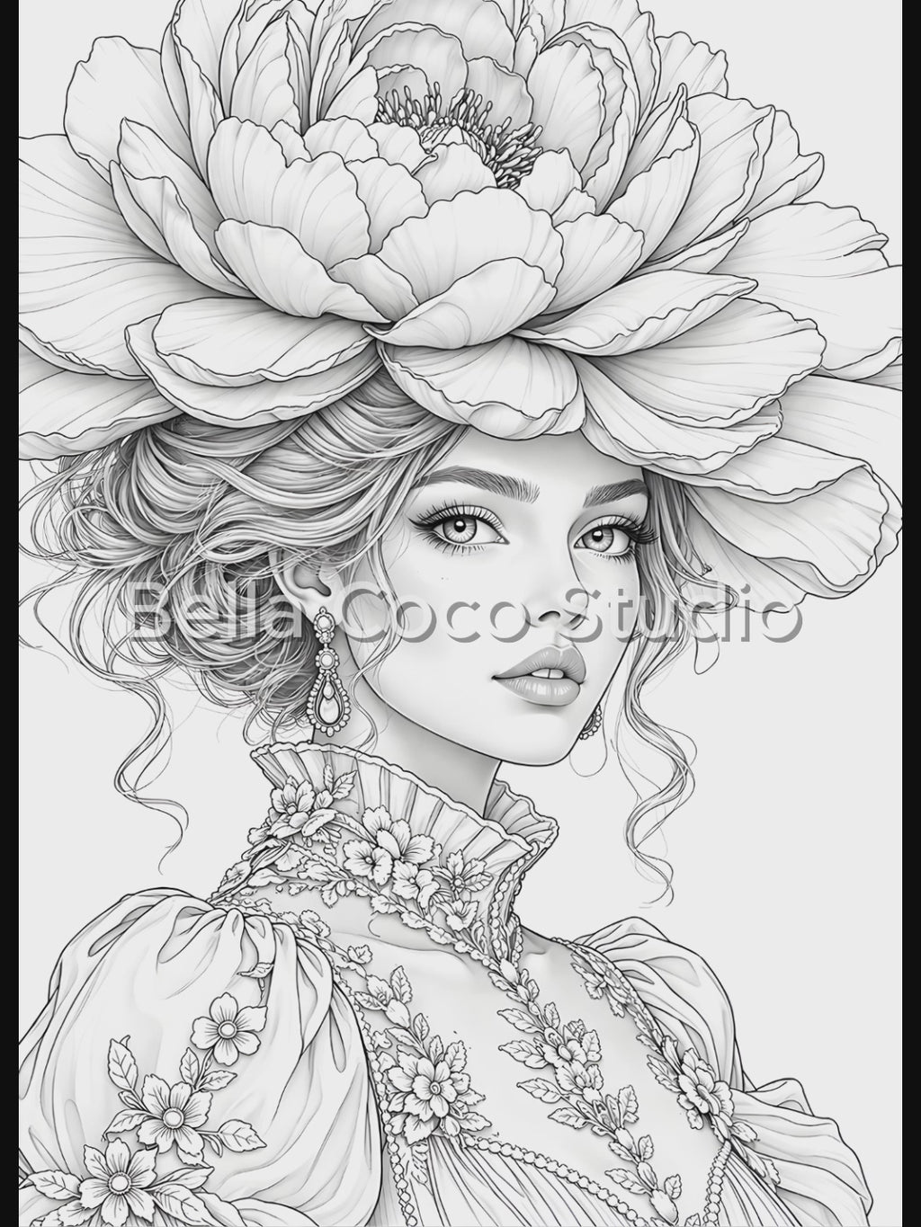 Couture Beauty – Printable Coloring Book
