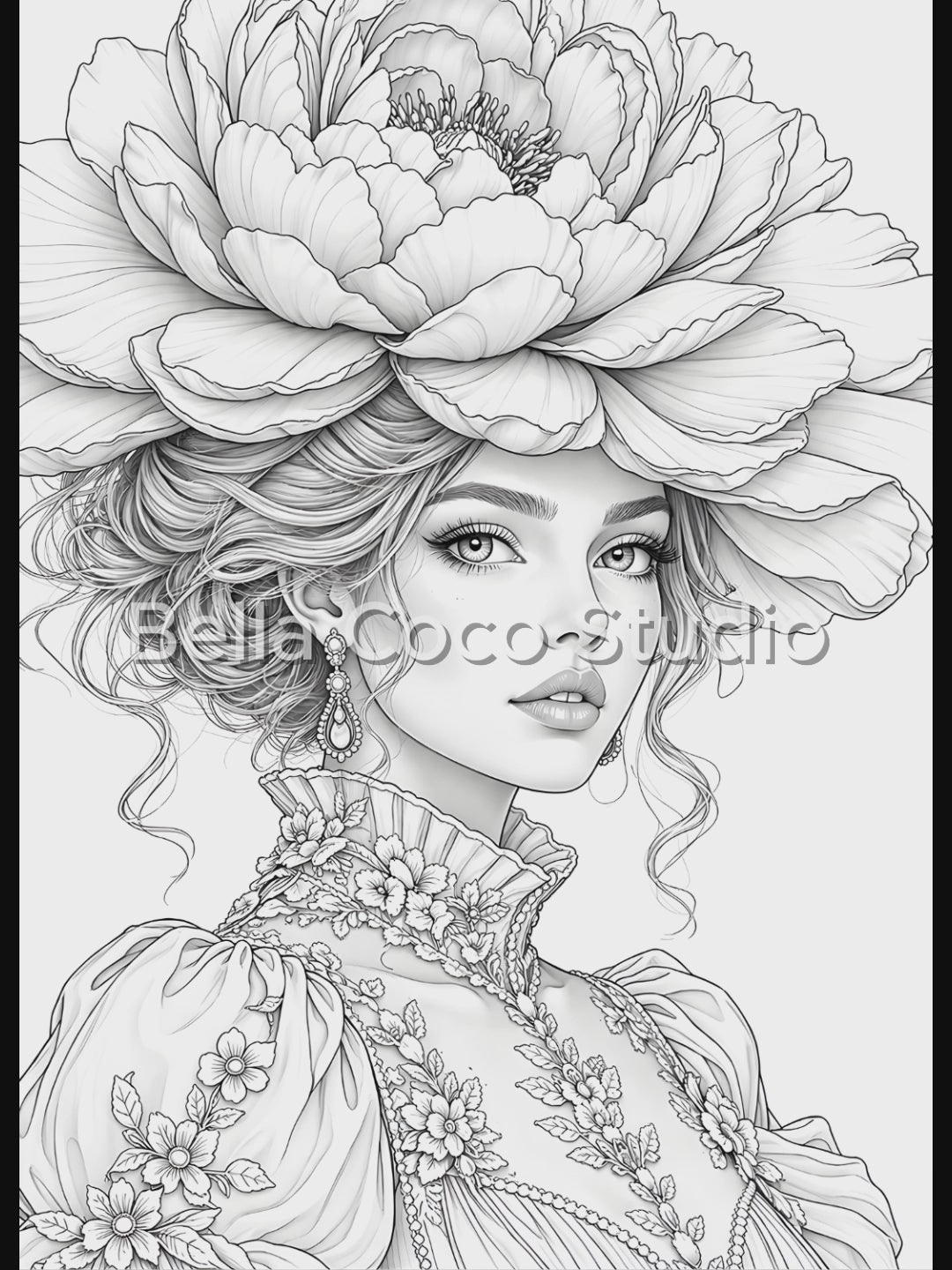 Couture Beauty – Printable Coloring Book