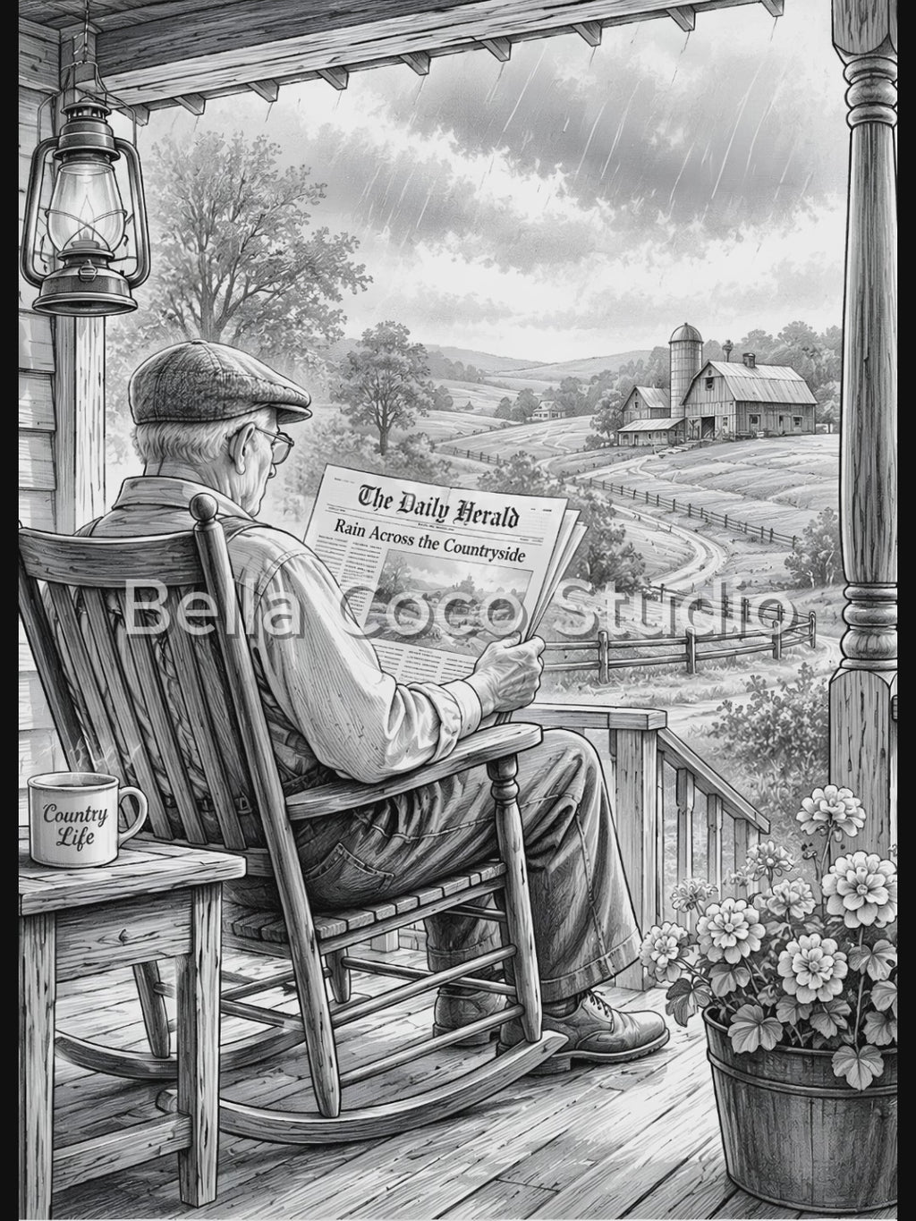 American Nostalgia – Printable Coloring Book