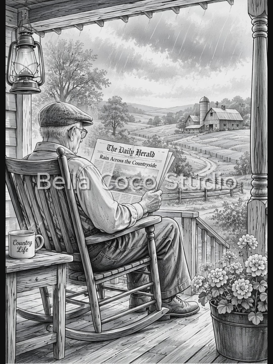 American Nostalgia – Printable Coloring Book